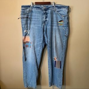 Pilcro Anthropologie Embroidered Jeans